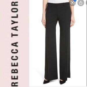 Rebecca Taylor Black Straight Leg Pants